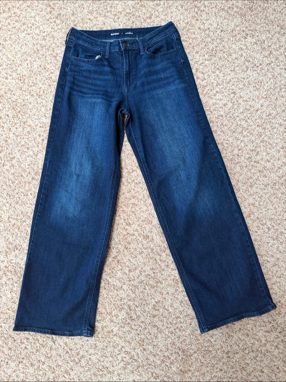 Old Navy Dark Indigo Relaxed Wow Wide-Leg Jeans